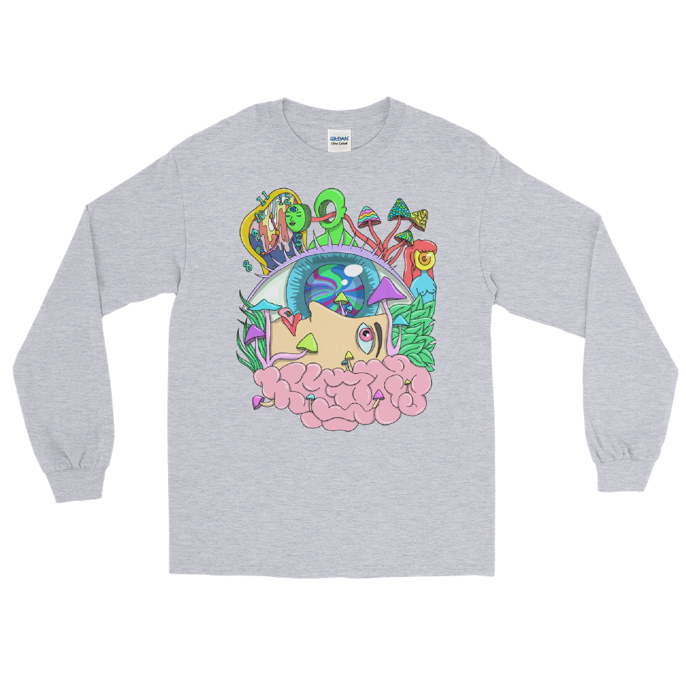 Tripping Graphic Long Sleeve Tee