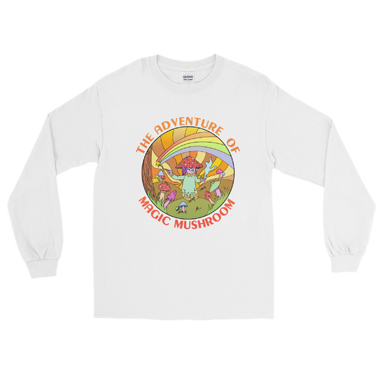 The Adventure Of Magic Mushroom Graphic Long Sleeve Tee