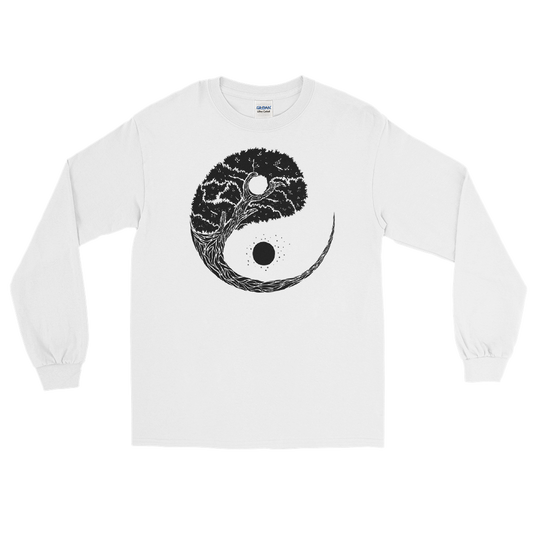 Yinyang Tree Graphic Long Sleeve Tee