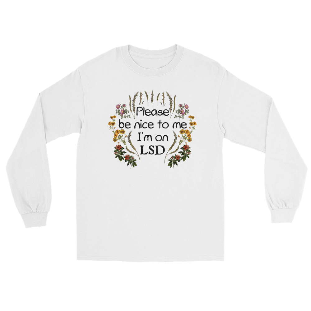 Please Be Nice To Me Graphic Long Sleeve Tee