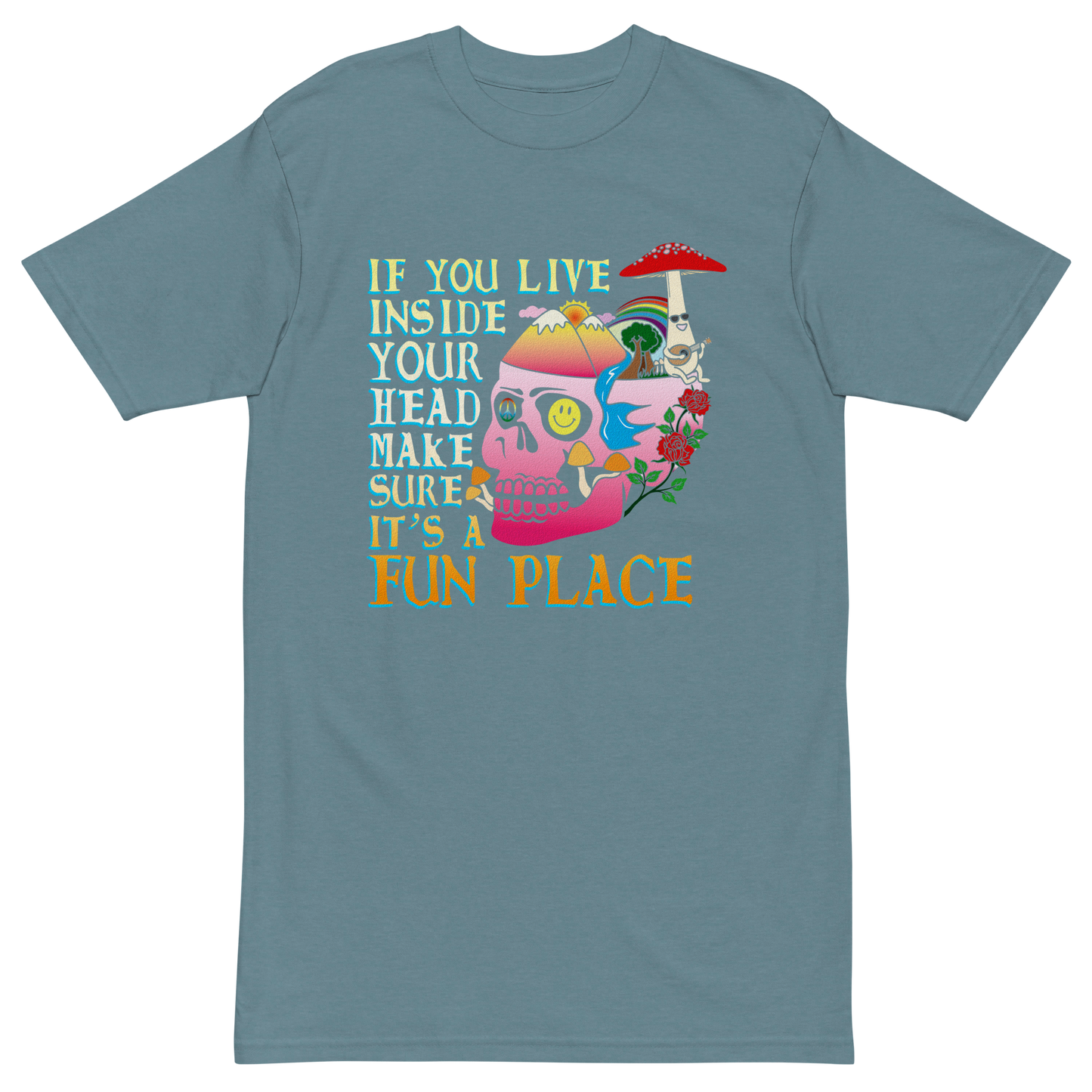 If You Live Inside Your Head Premium Graphic Tee