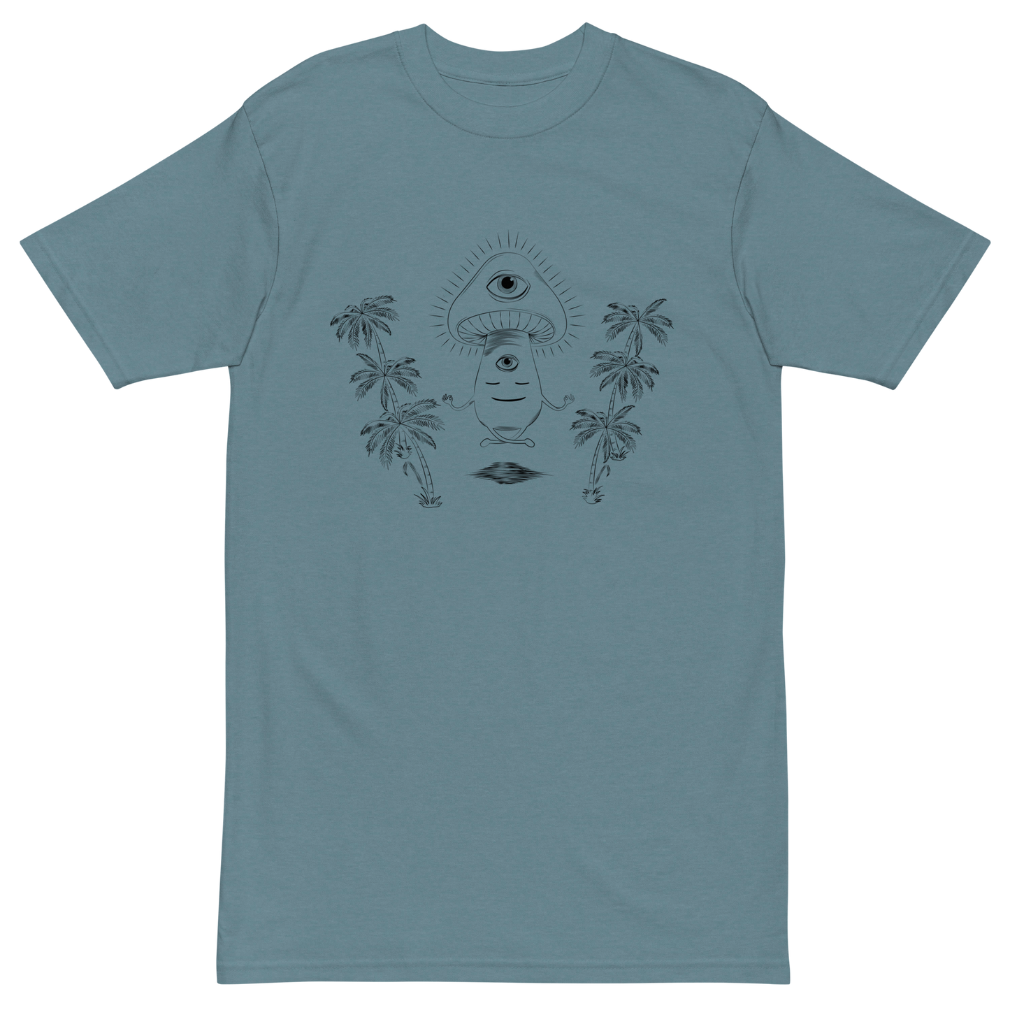 Beach Meditating Premium Graphic Tee