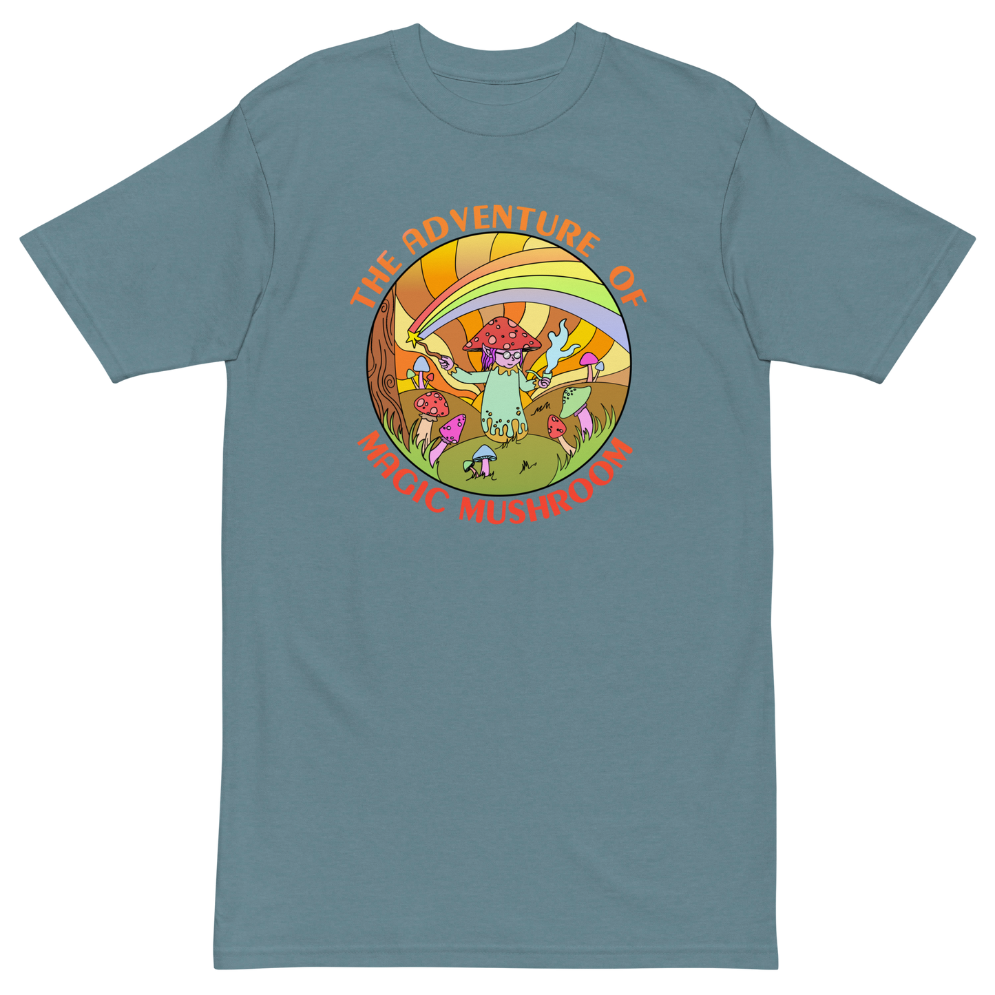 The Adventure Of Magic Mushroom Premium Graphic Tee