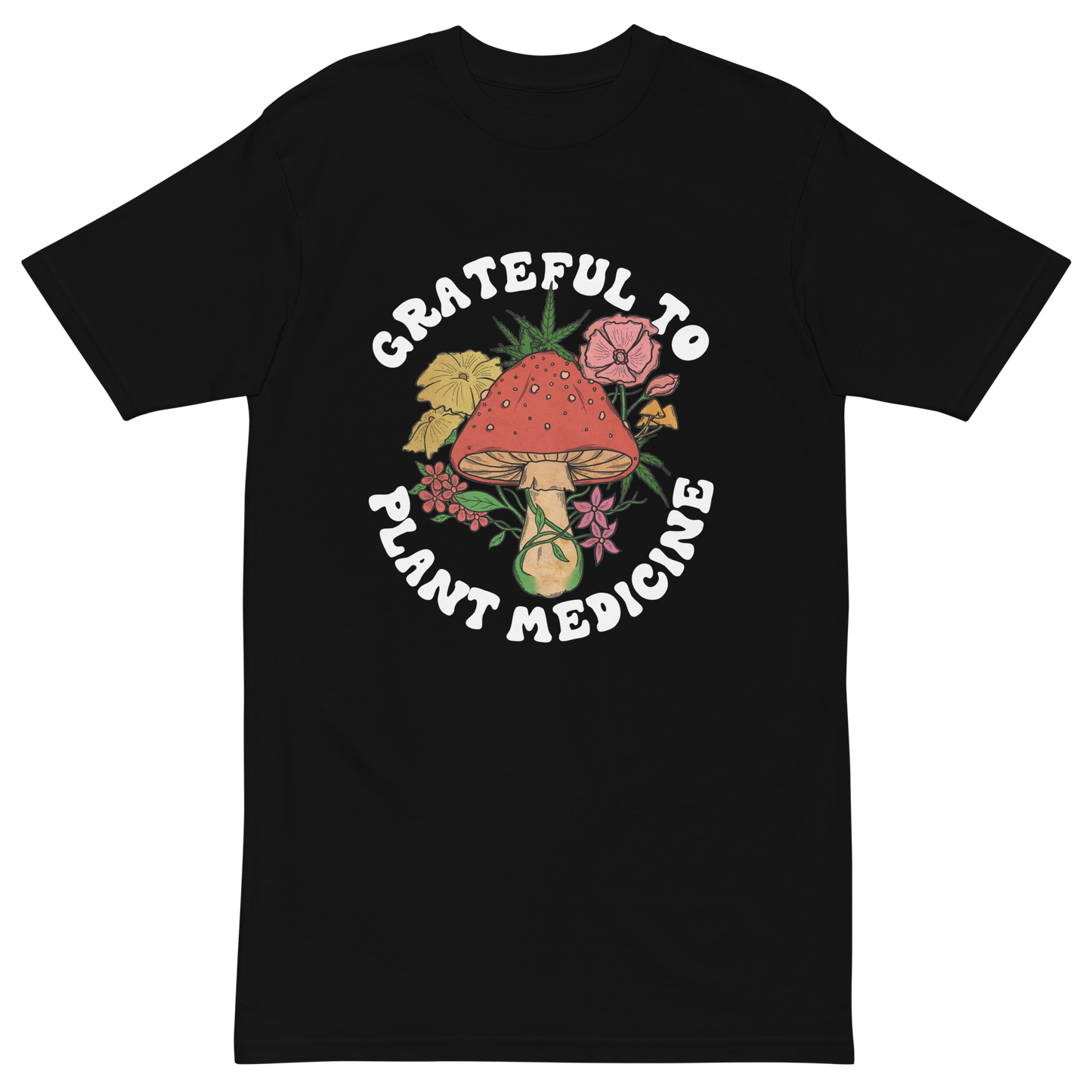 Grateful To Plant Medicine Premium Graphic Tee