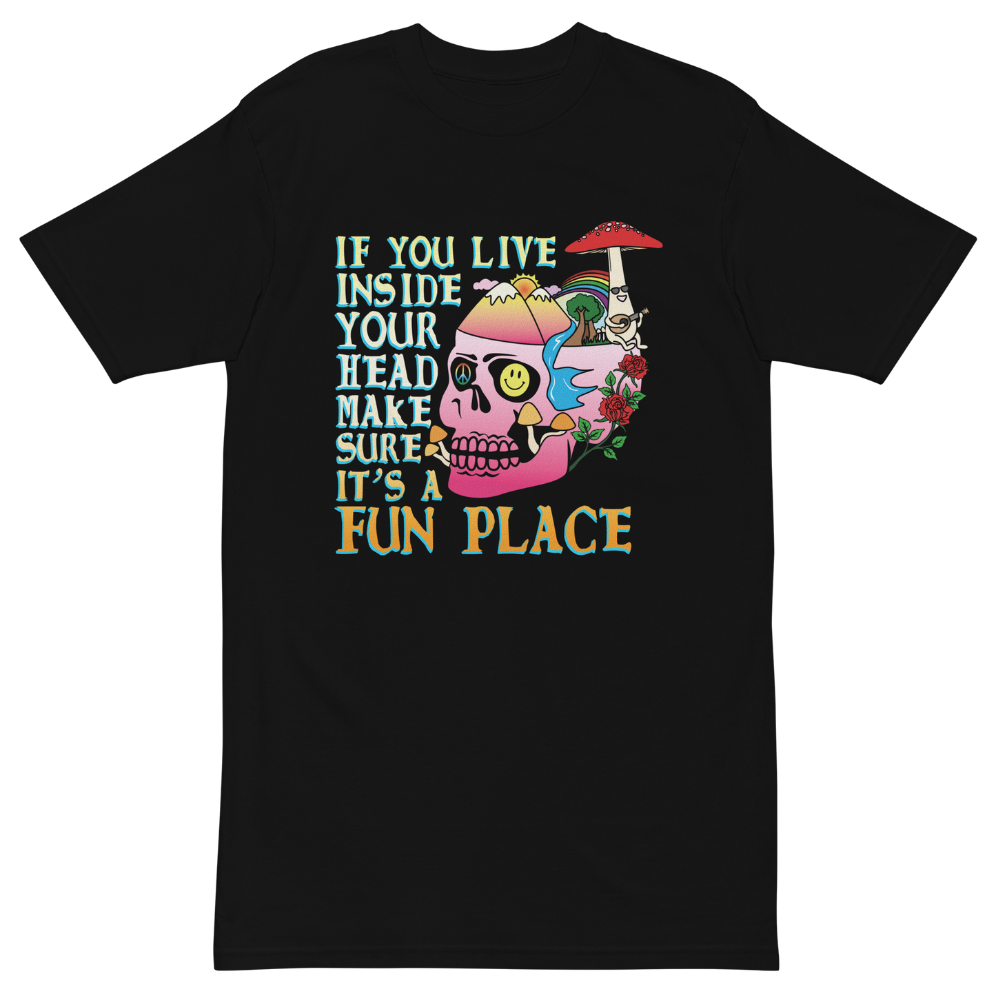 If You Live Inside Your Head Premium Graphic Tee