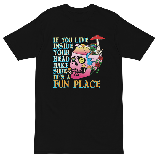 If You Live Inside Your Head Premium Graphic Tee