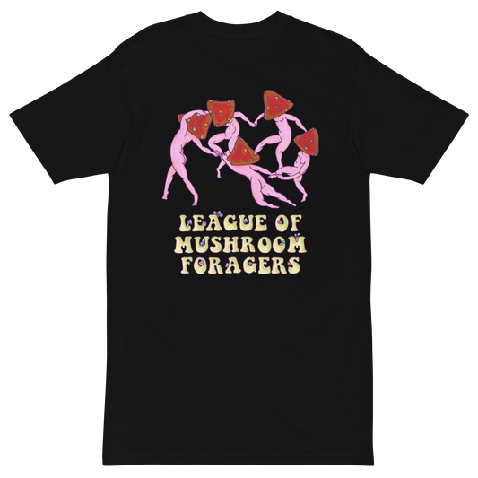 League Of Mushrooms Foragers Premium Graphic Tee