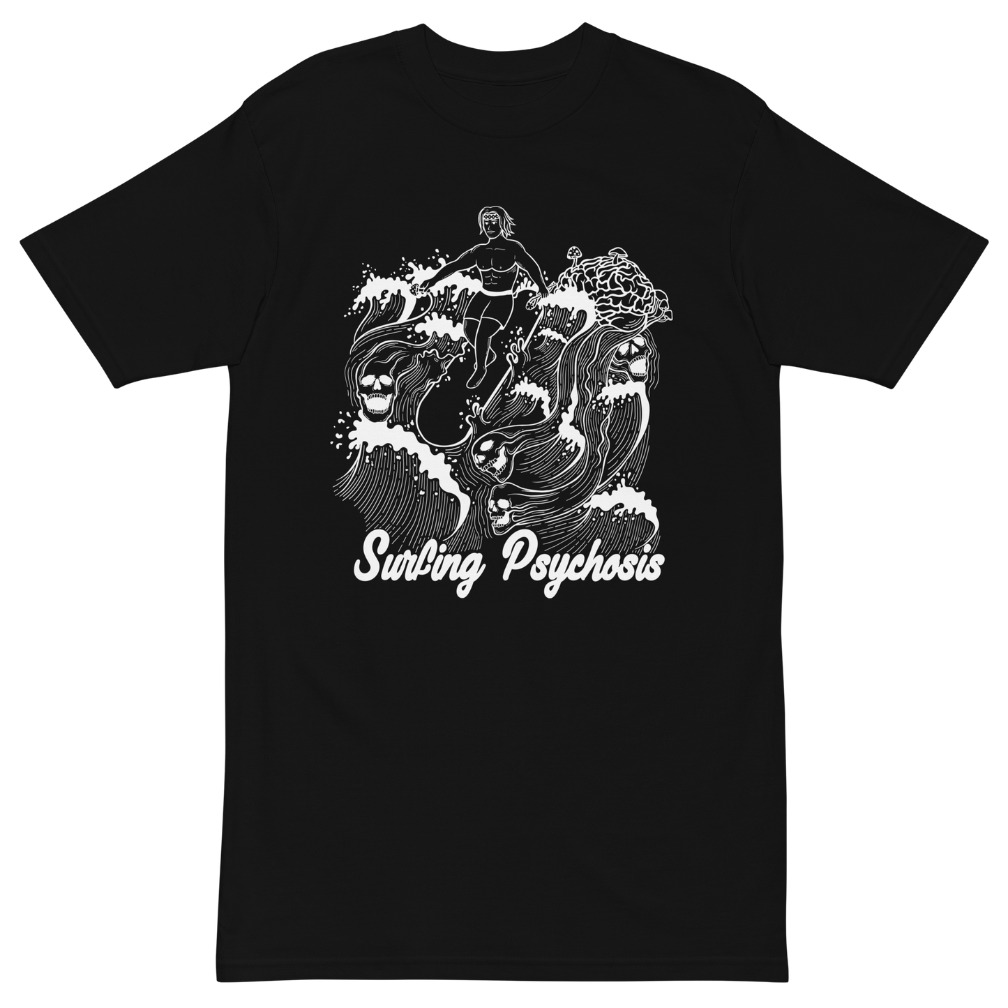 Surfing Psychosis Premium Graphic Tee