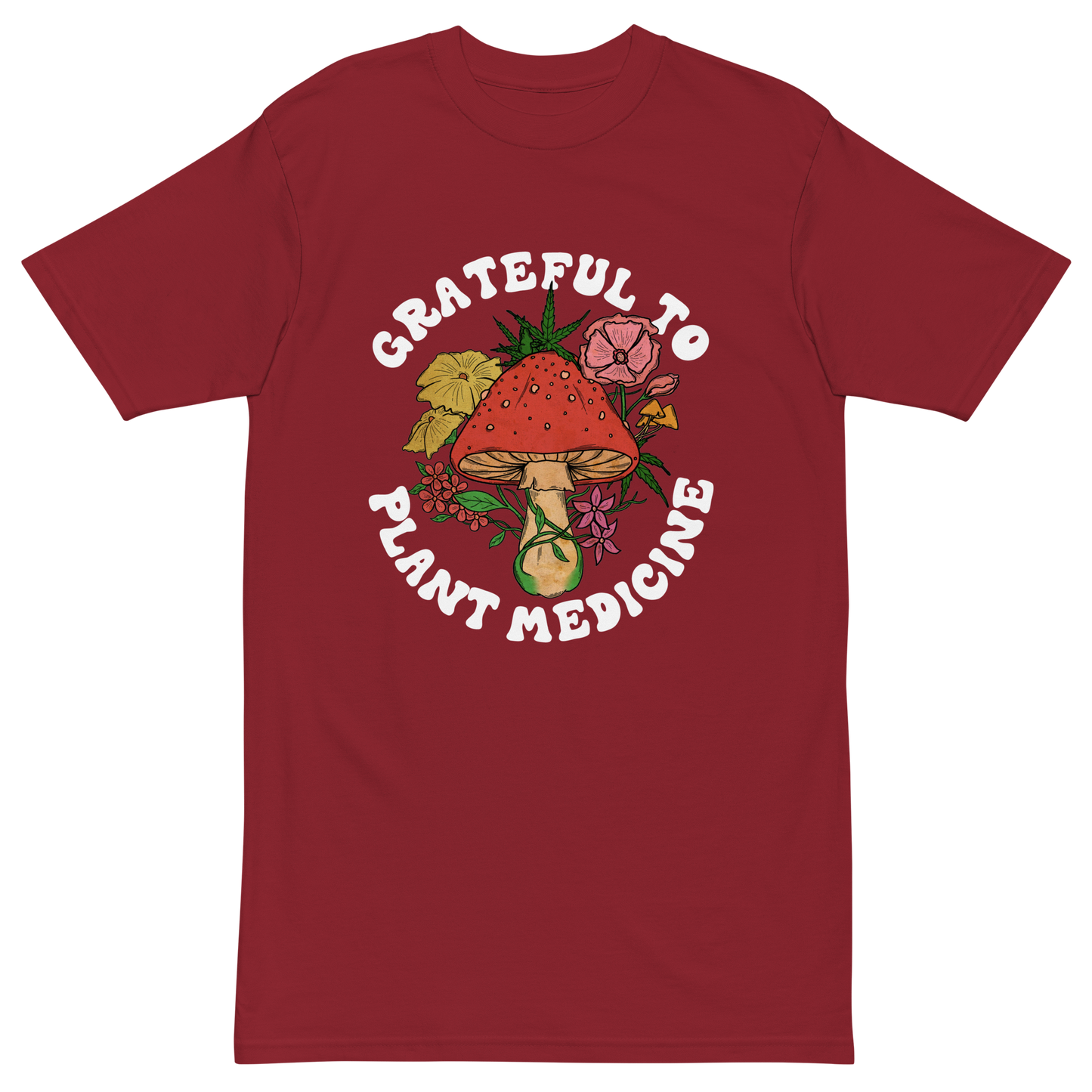 Grateful To Plant Medicine Premium Graphic Tee