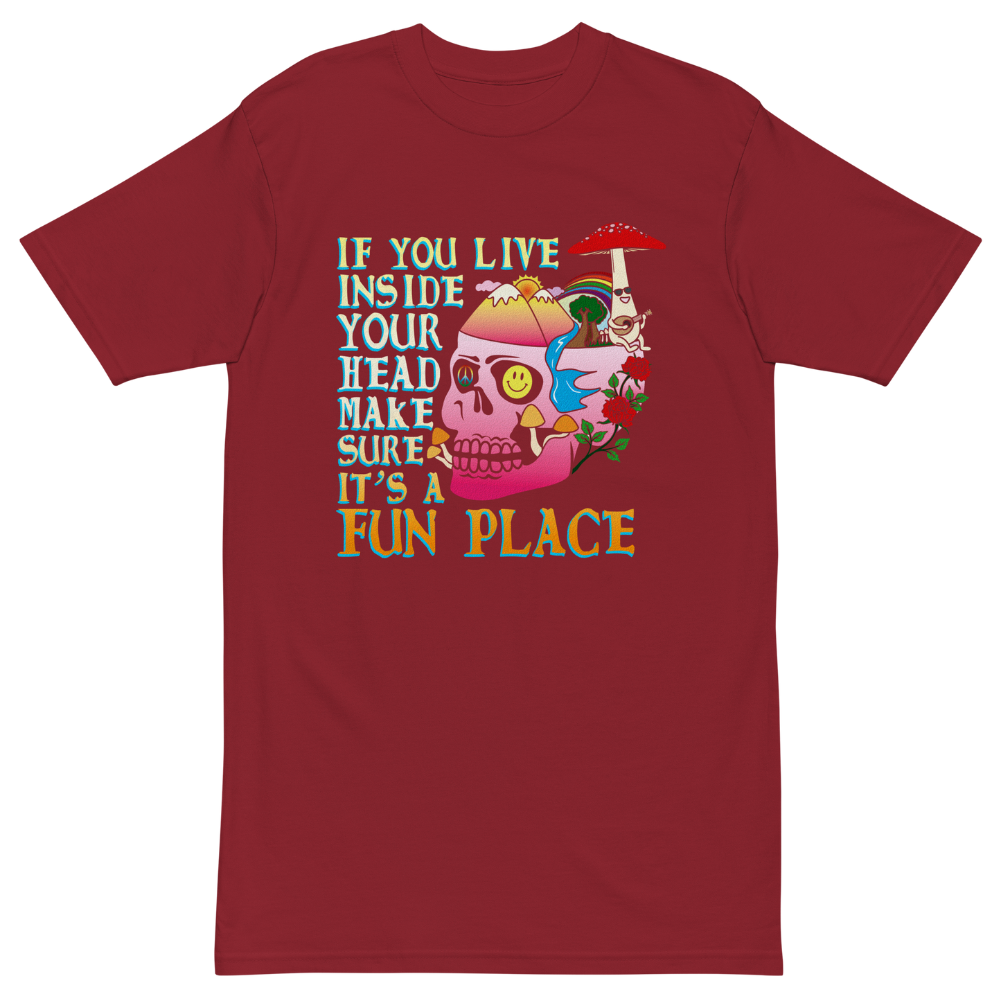 If You Live Inside Your Head Premium Graphic Tee