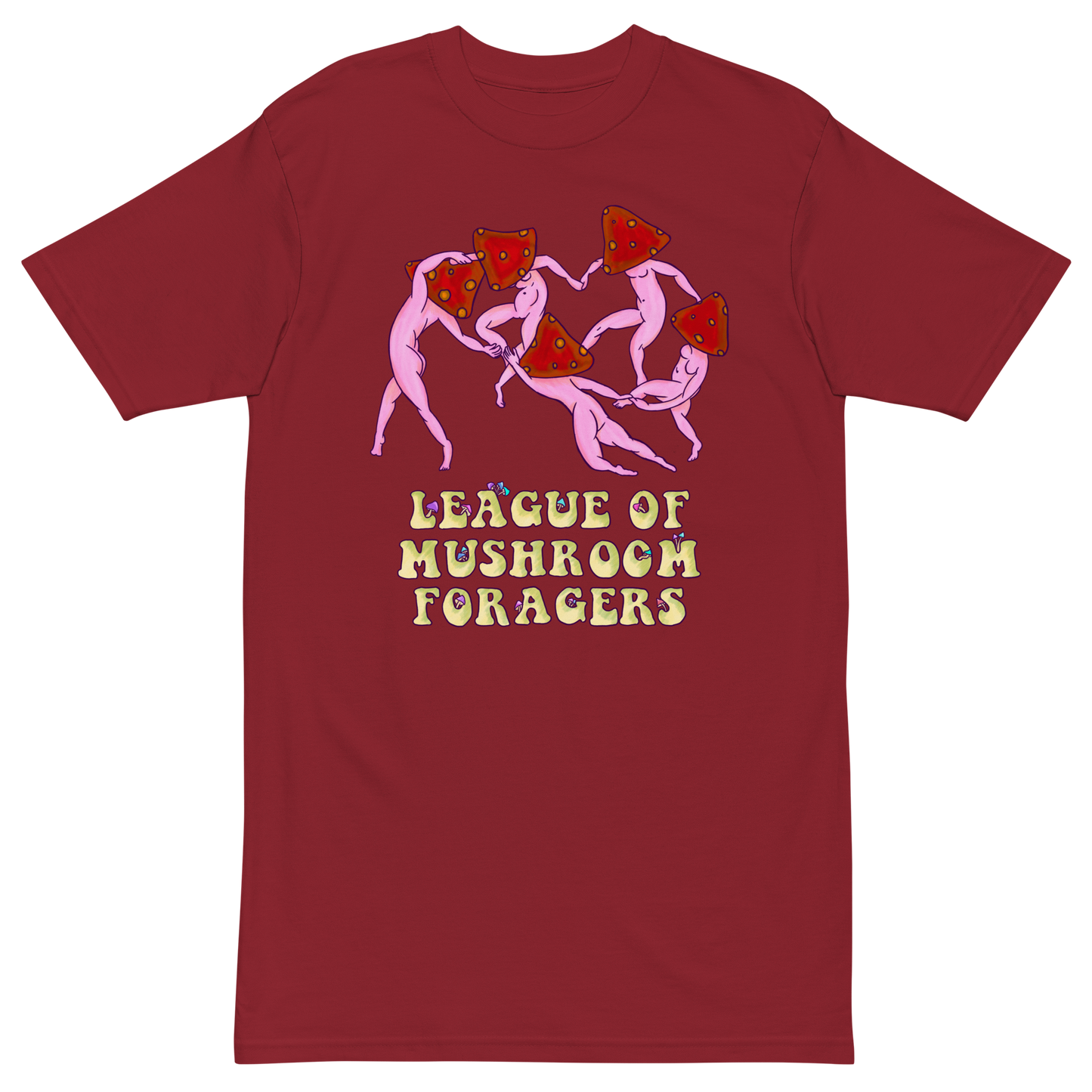 League Of Mushrooms Foragers Premium Graphic Tee