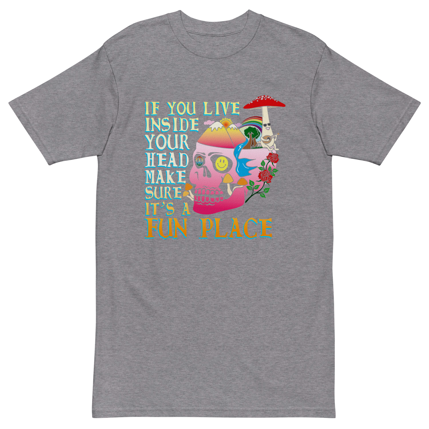 If You Live Inside Your Head Premium Graphic Tee