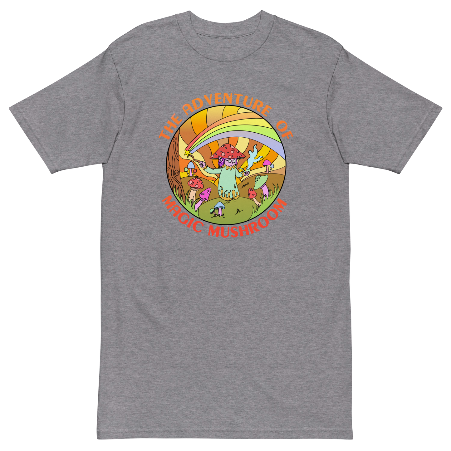 The Adventure Of Magic Mushroom Premium Graphic Tee