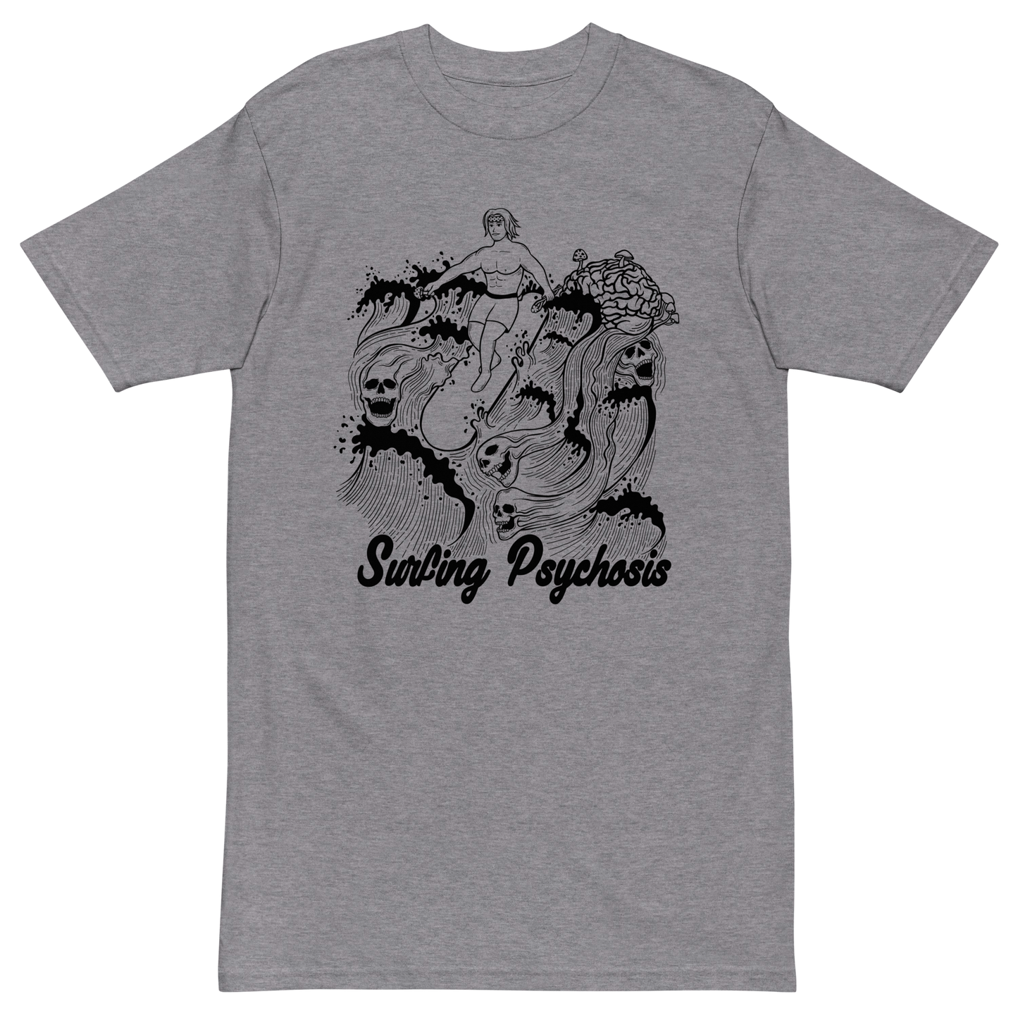 Surfing Psychosis Premium Graphic Tee