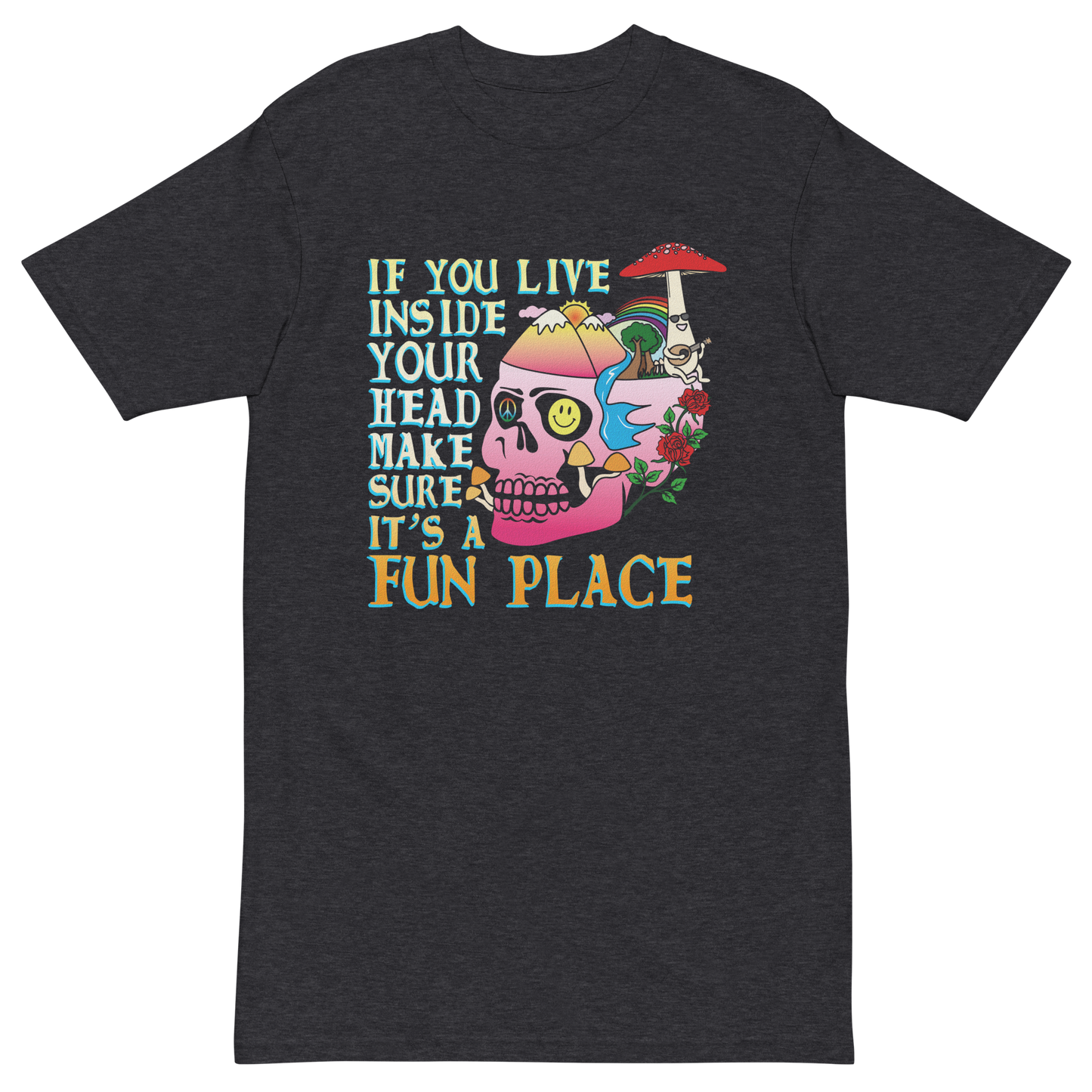 If You Live Inside Your Head Premium Graphic Tee