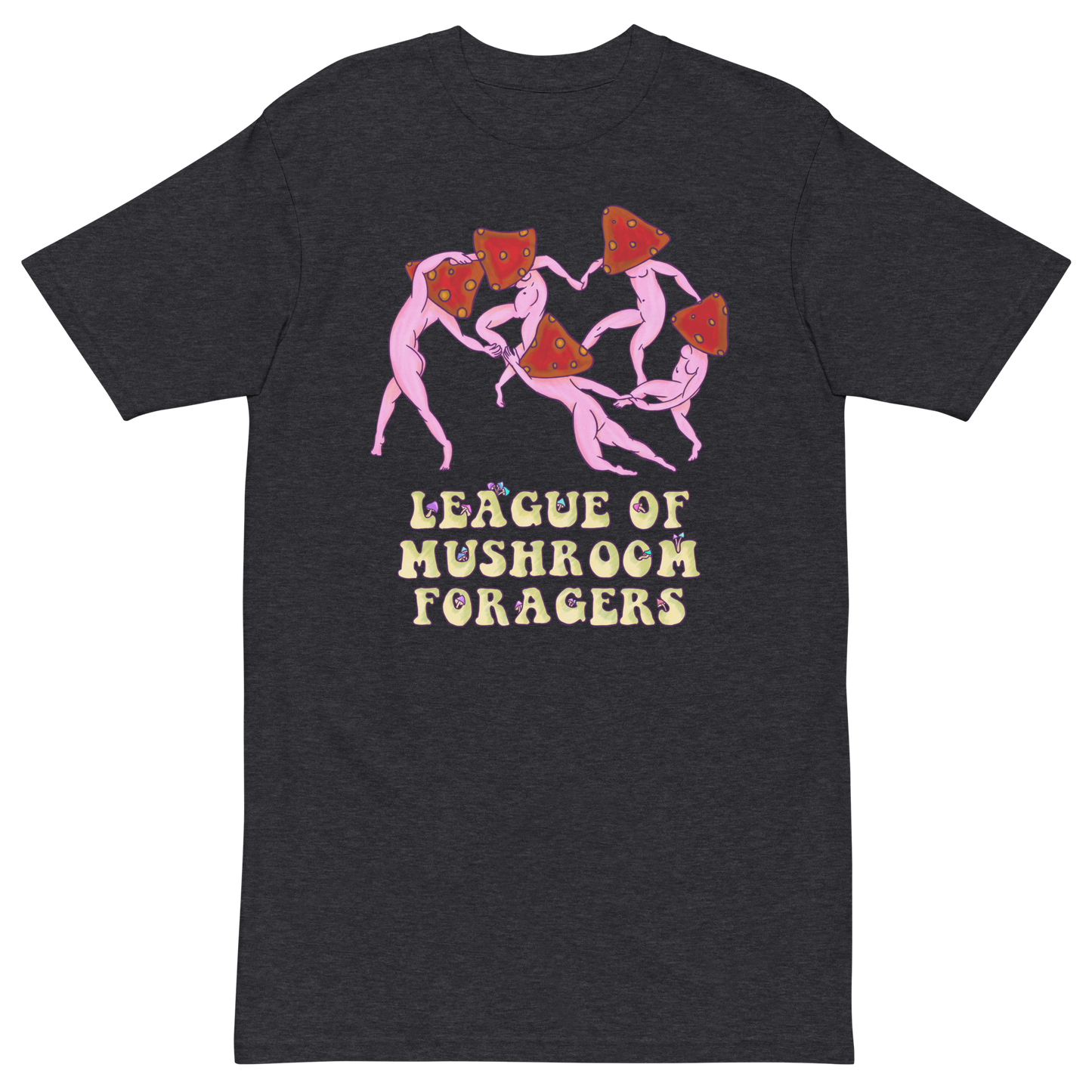 League Of Mushrooms Foragers Premium Graphic Tee