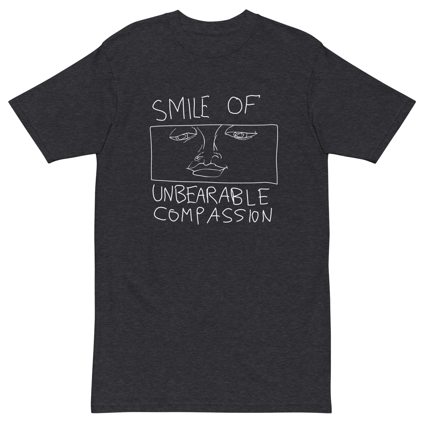 Smile Of Unbearable Compassion Doodle Premium Graphic Tee