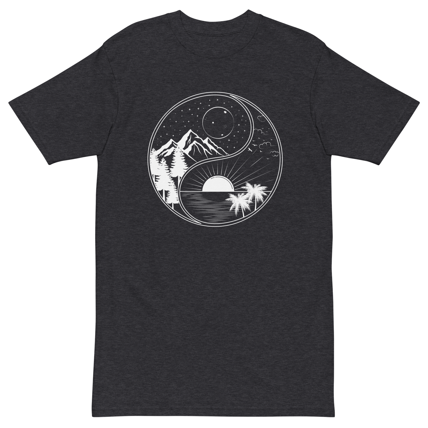 Yin Yang Nature Premium Graphic Tee