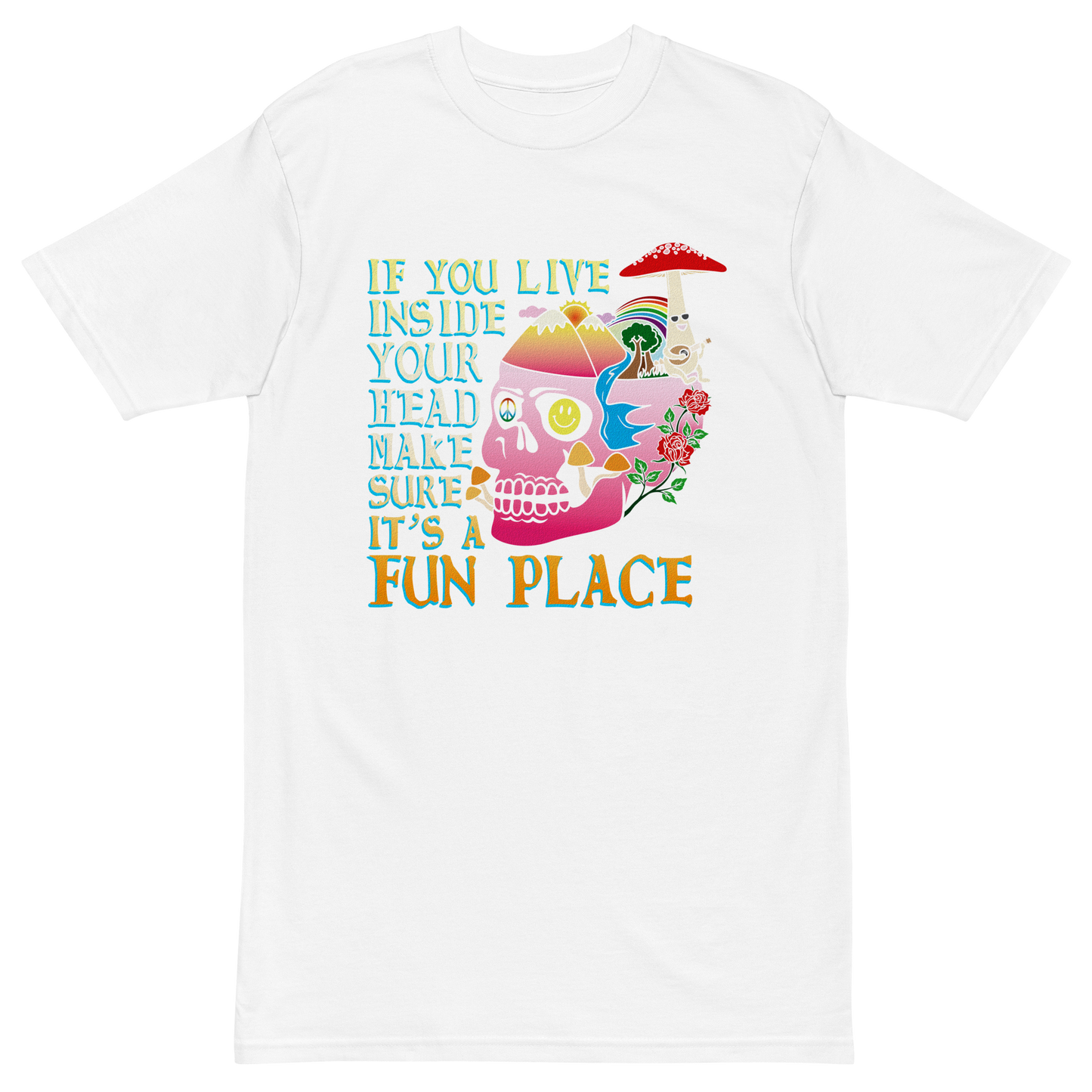 If You Live Inside Your Head Premium Graphic Tee