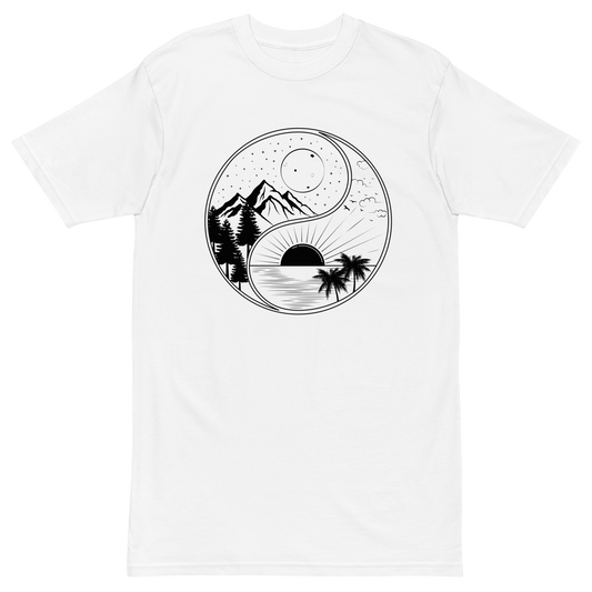 Yin Yang Nature Premium Graphic Tee