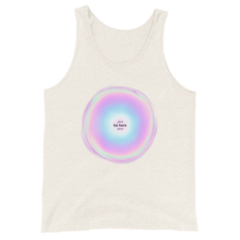 Just Be Here Now Graphic Tank Top