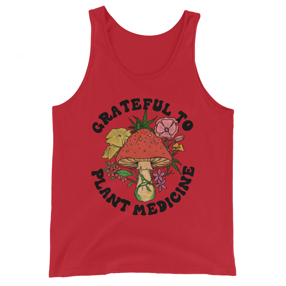 Grateful To Plants Graphic Tank Top