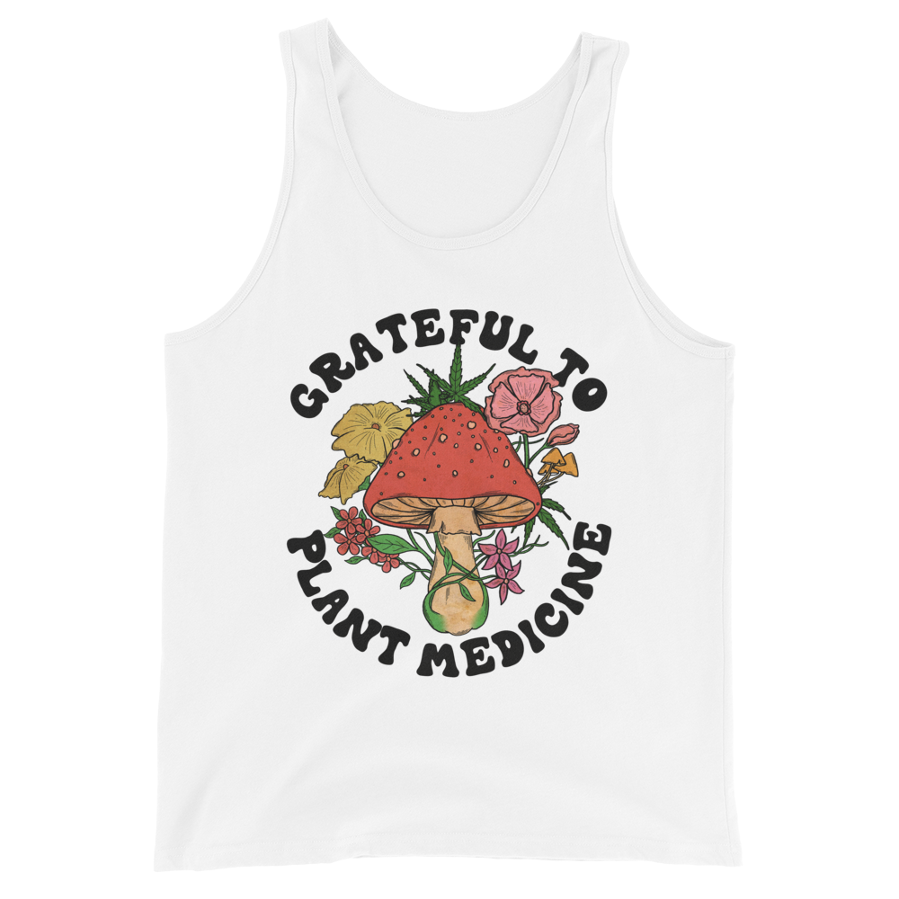 Grateful To Plants Graphic Tank Top