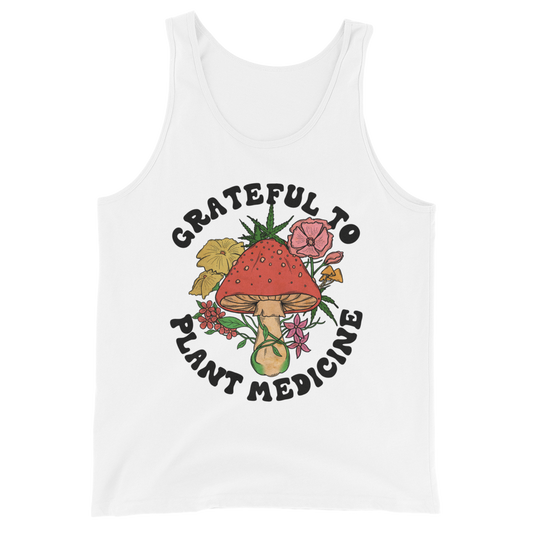 Grateful To Plants Graphic Tank Top