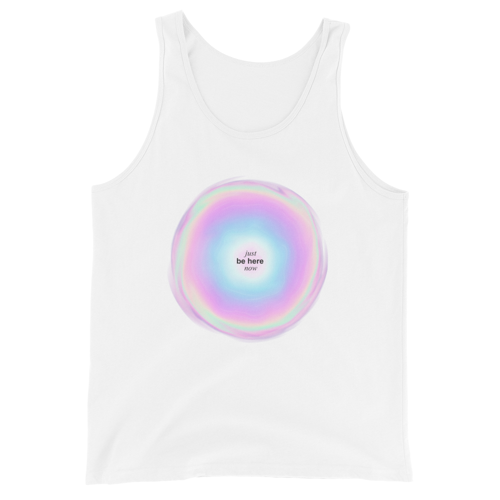 Just Be Here Now Graphic Tank Top