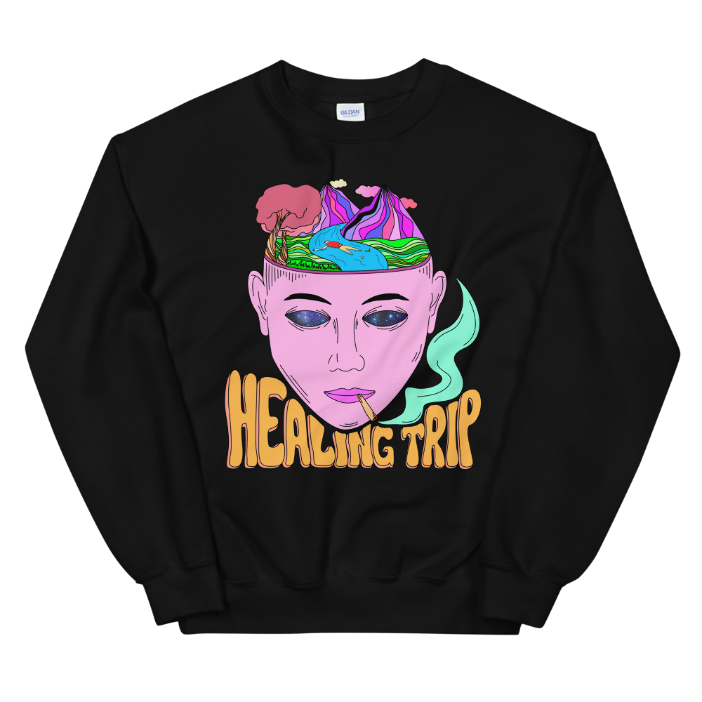 Healing Trip Graphic Sweatshirt