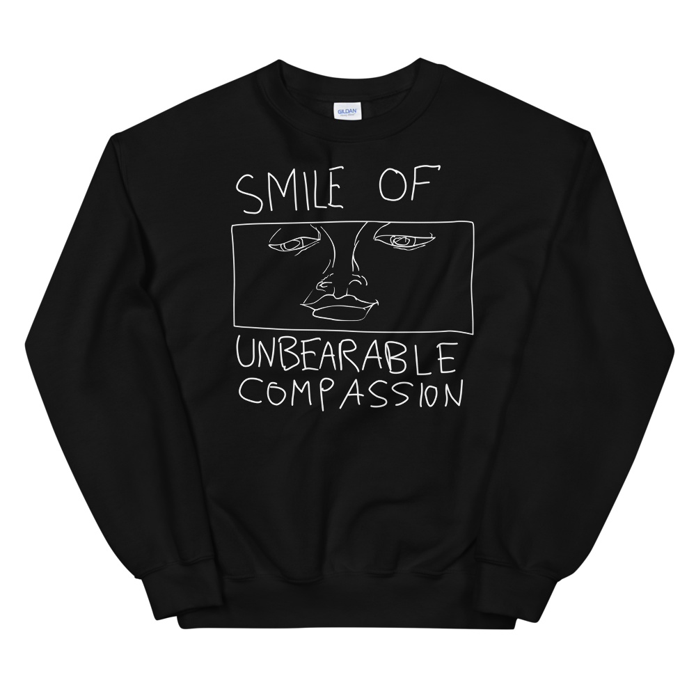 Smile Of Unbearable Compassion Doodle Graphic Sweatshirt