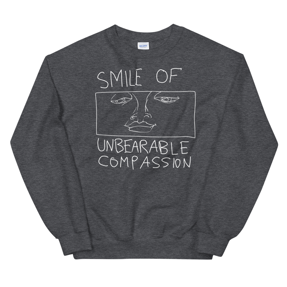 Smile Of Unbearable Compassion Doodle Graphic Sweatshirt