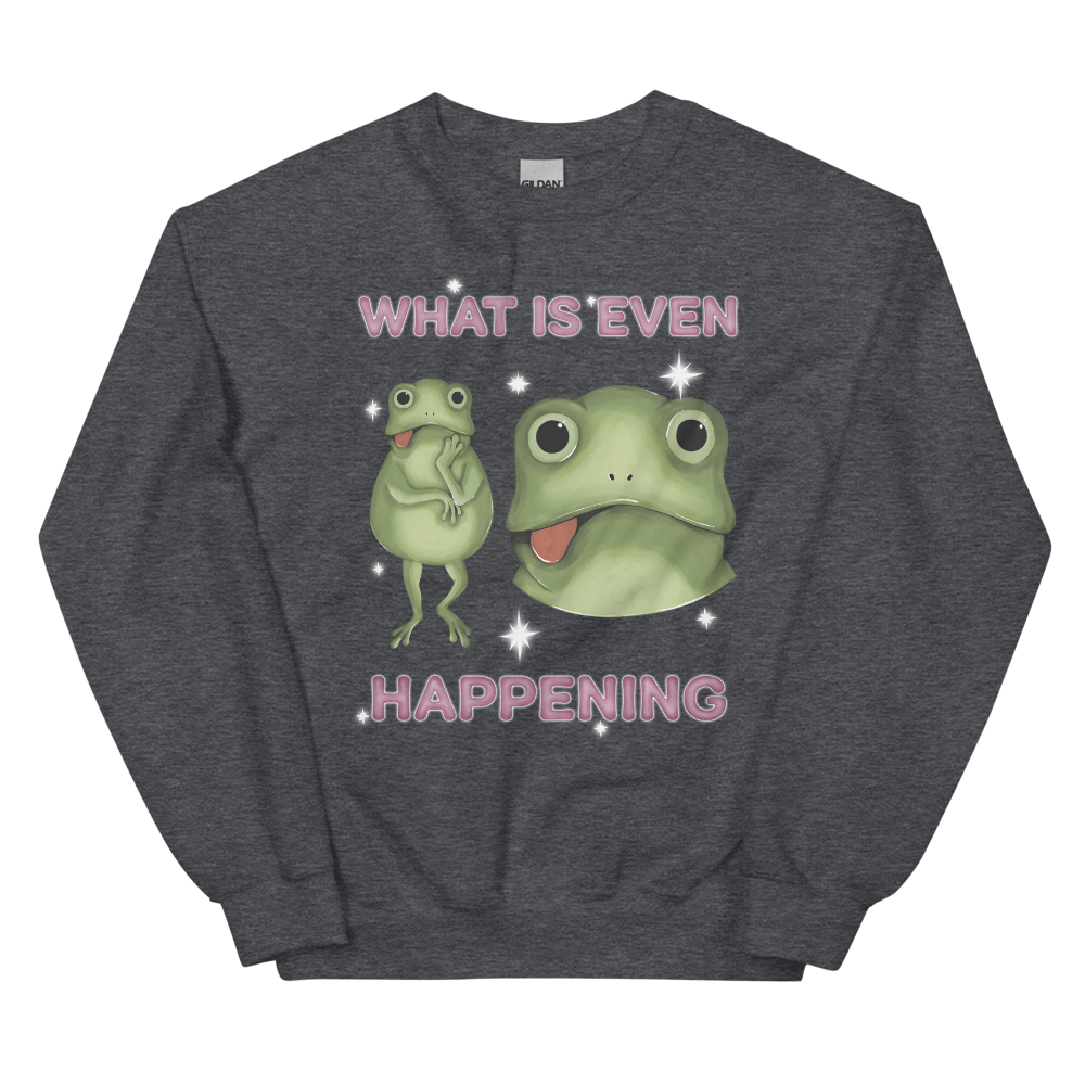 What Is Even Happening Graphic Sweatshirt