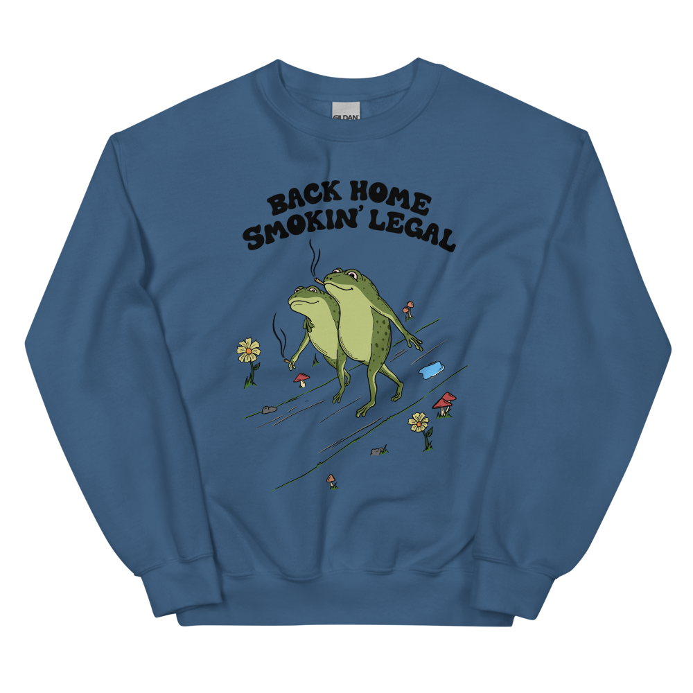 Back Home Smokin Legal Graphic Sweatshirt