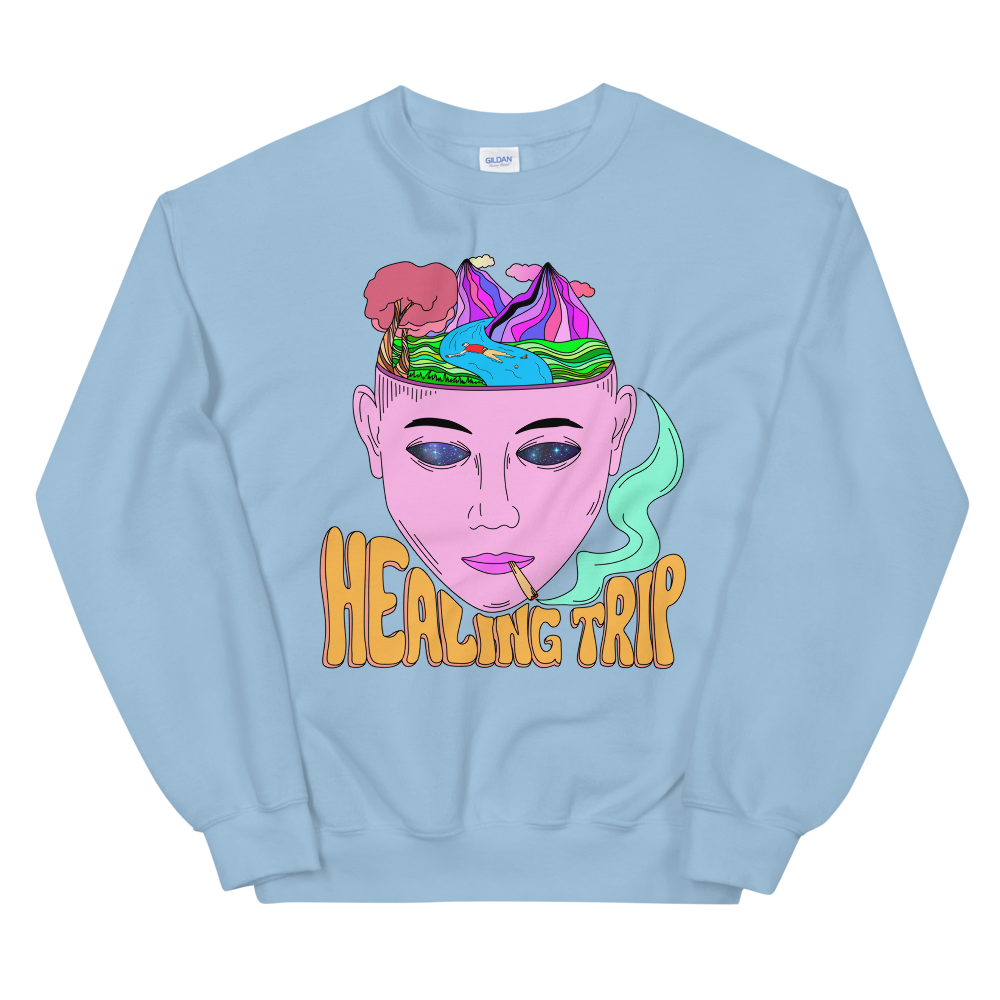 Healing Trip Graphic Sweatshirt