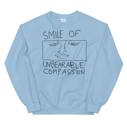 Smile Of Unbearable Compassion Doodle Graphic Sweatshirt