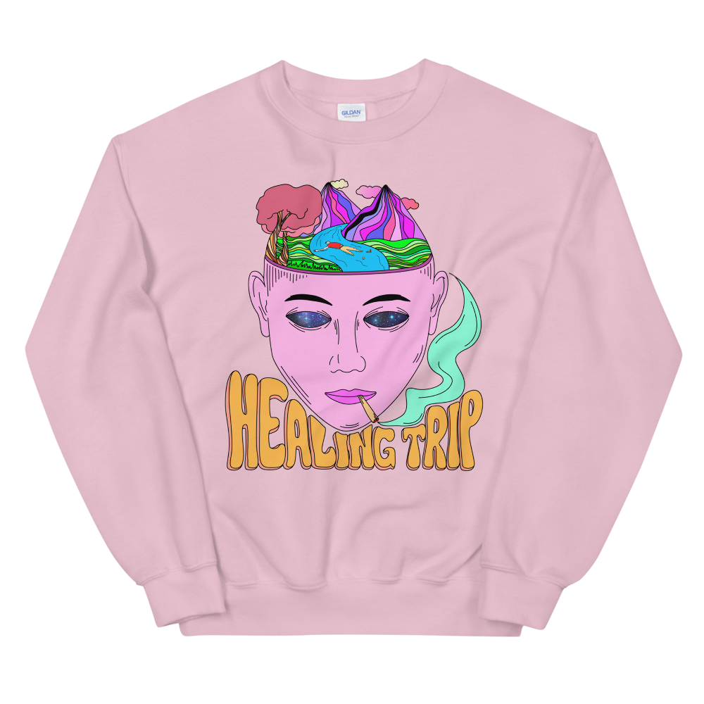 Healing Trip Graphic Sweatshirt