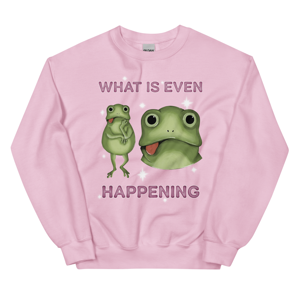 What Is Even Happening Graphic Sweatshirt