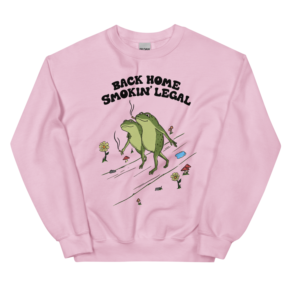 Back Home Smokin Legal Graphic Sweatshirt