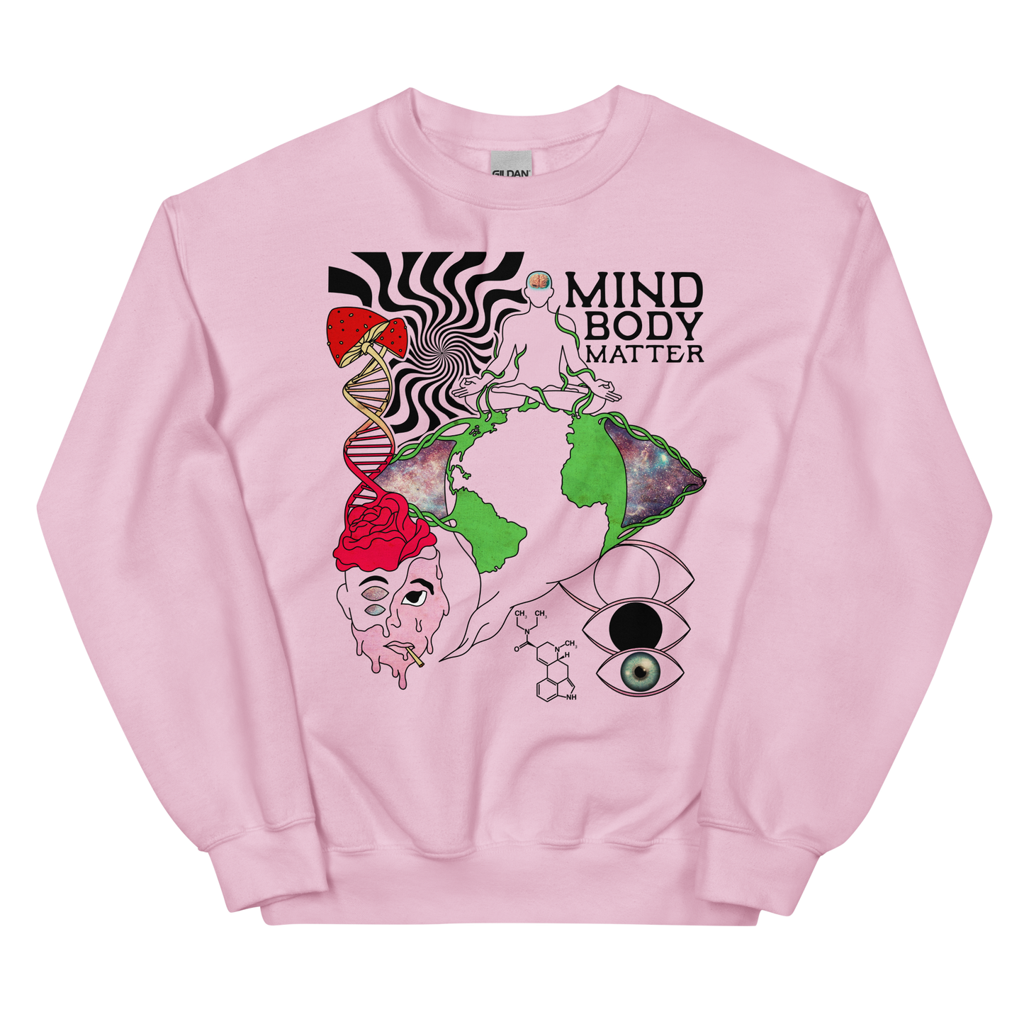 Mind Body Matter Graphic Sweatshirt