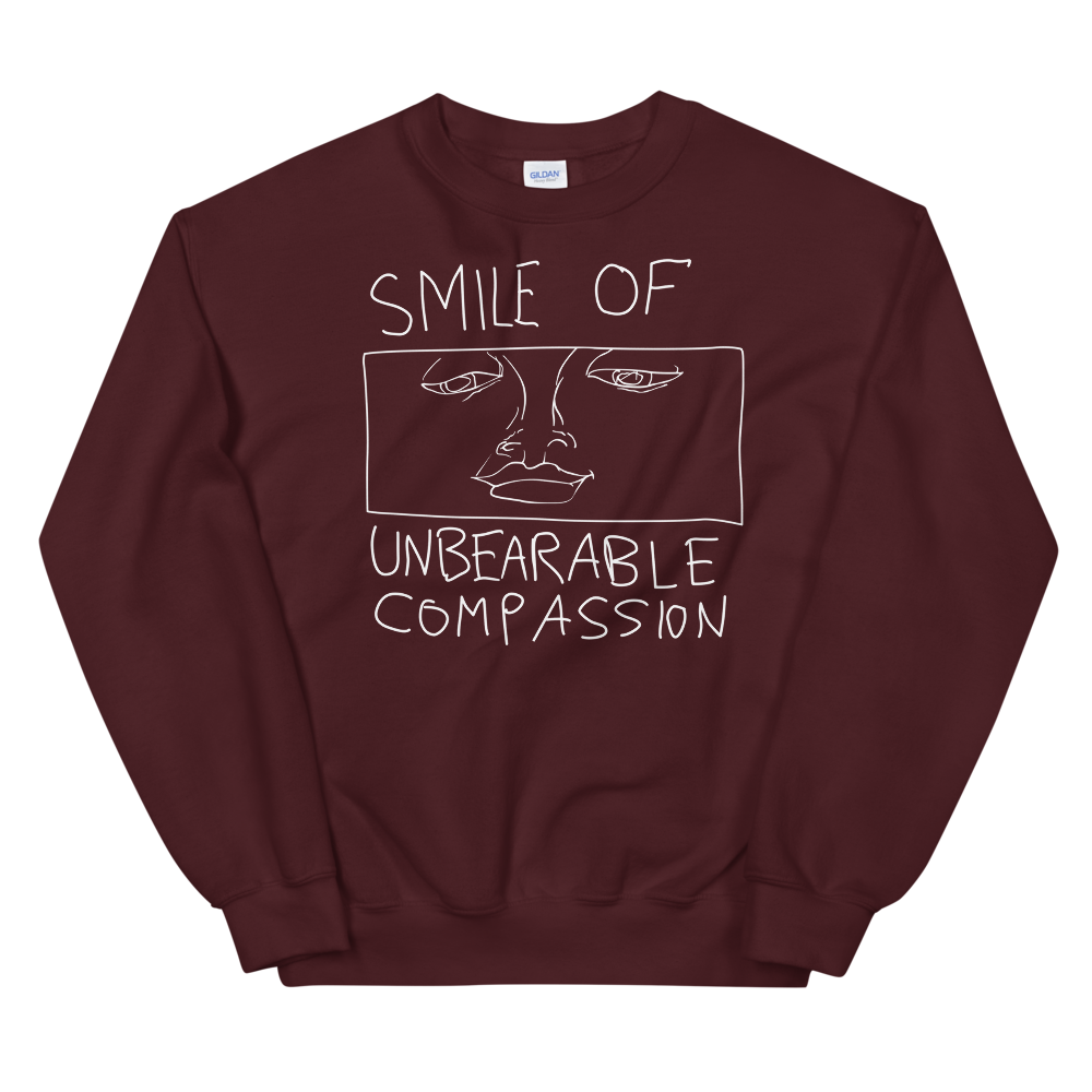 Smile Of Unbearable Compassion Doodle Graphic Sweatshirt