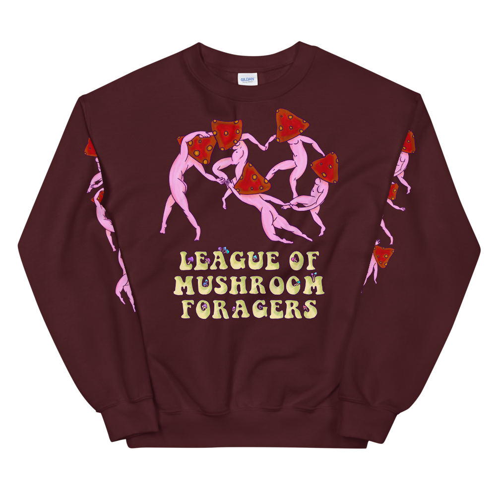 League of Mushroom Foragers Graphic Sweatshirt