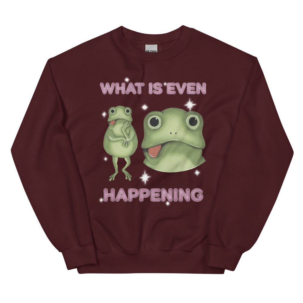 What Is Even Happening Graphic Sweatshirt