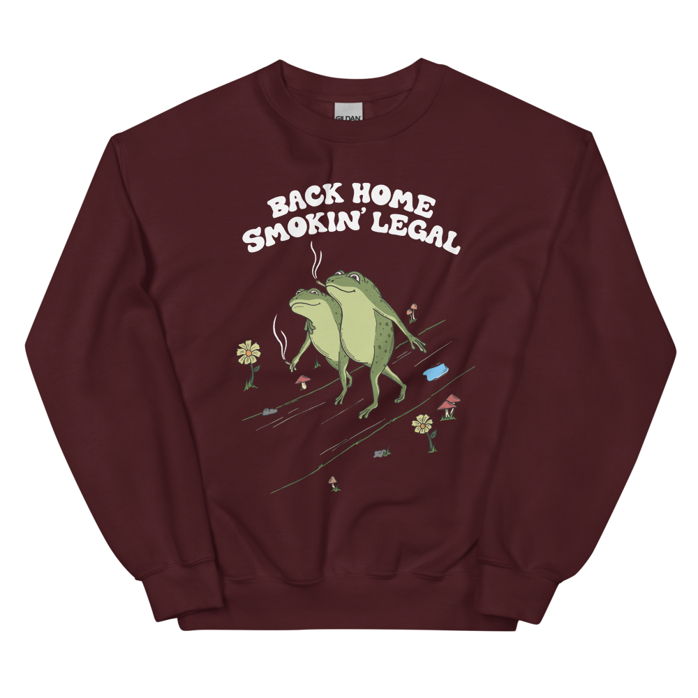 Back Home Smokin Legal Graphic Sweatshirt