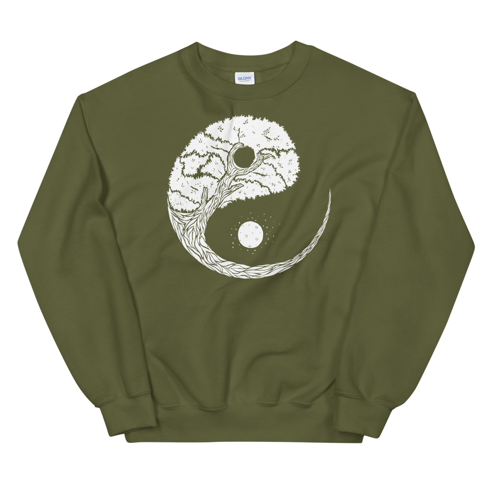 Yinyang Tree Graphic Sweatshirt