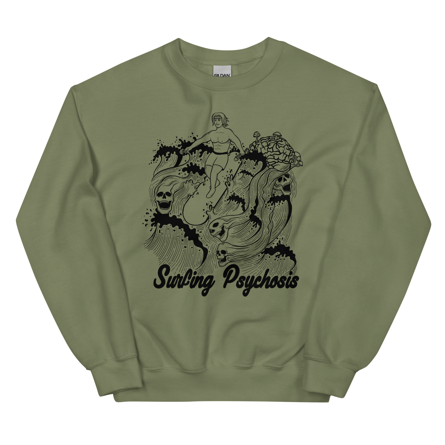 Surfing Psychosis Graphic Sweatshirt