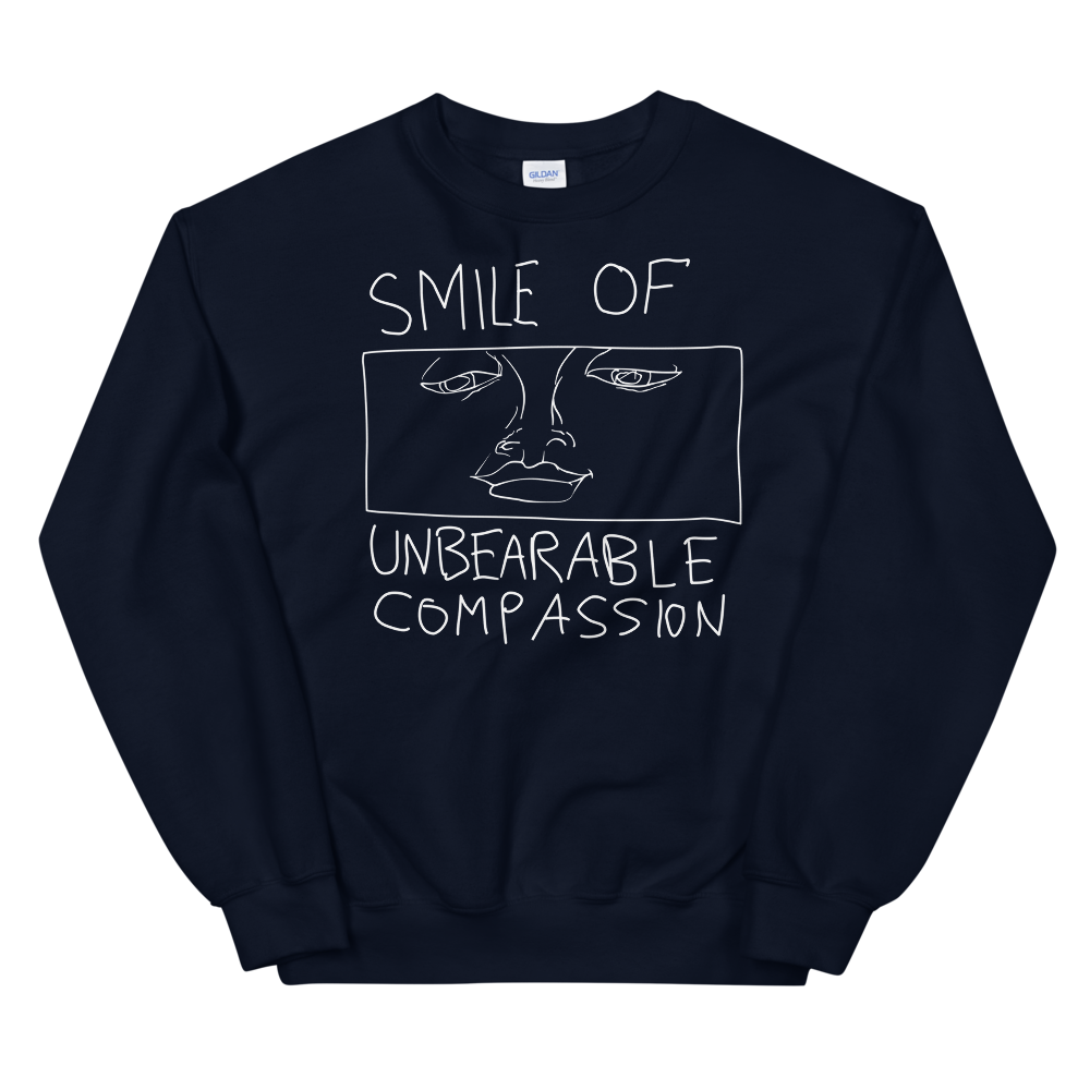 Smile Of Unbearable Compassion Doodle Graphic Sweatshirt