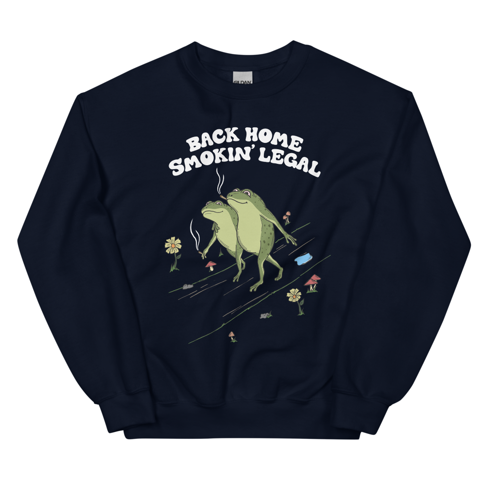 Back Home Smokin Legal Graphic Sweatshirt