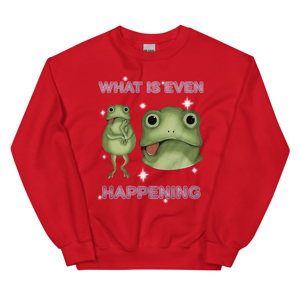 What Is Even Happening Graphic Sweatshirt