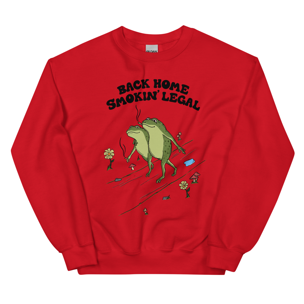 Back Home Smokin Legal Graphic Sweatshirt